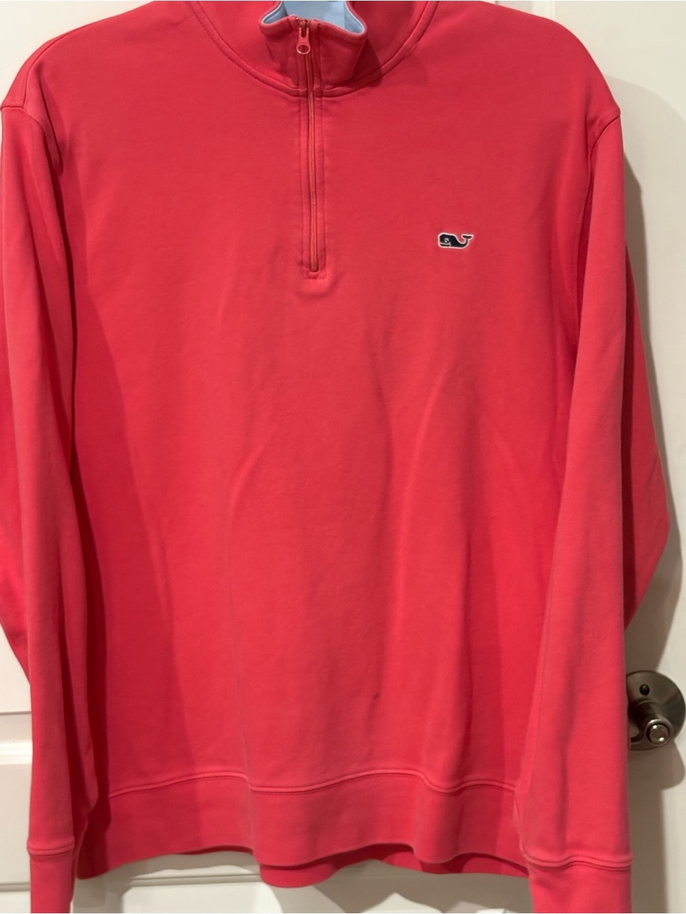 Vineyard Vines Coral Half-Zip Sweatshirt